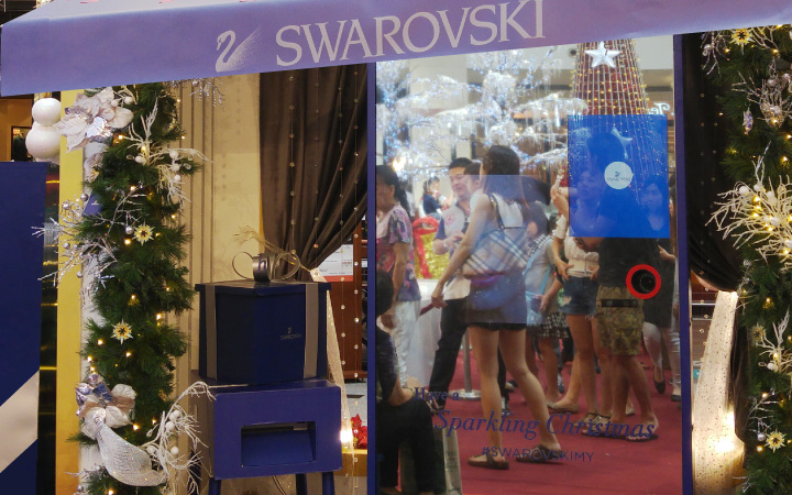 Magic Mirror at Swarovski festive event 1